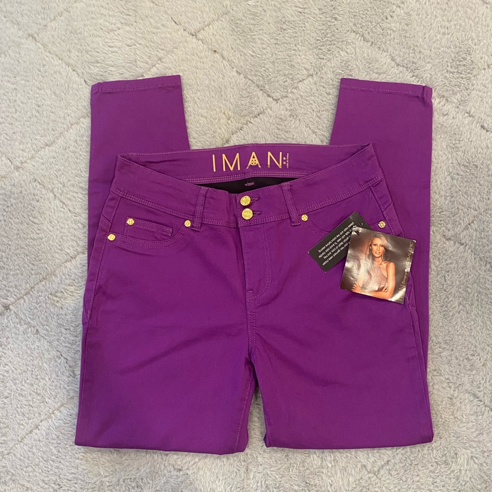 IMAN Purple Skinny Jeans